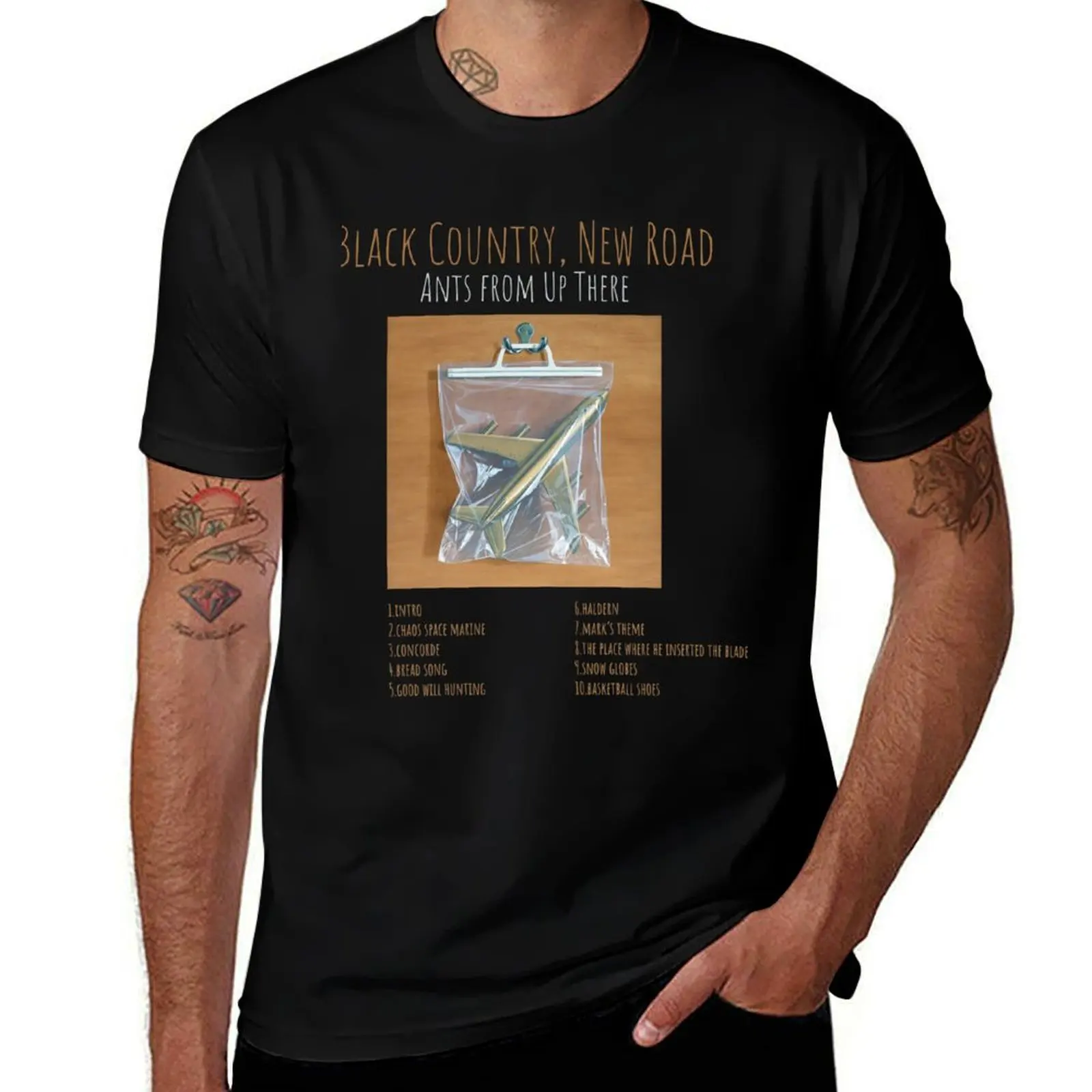 

Black Country, New Road - Ants from Up There - Album TRACKLIST Logo Essential T-Shirt shirts graphic tees men workout shirt