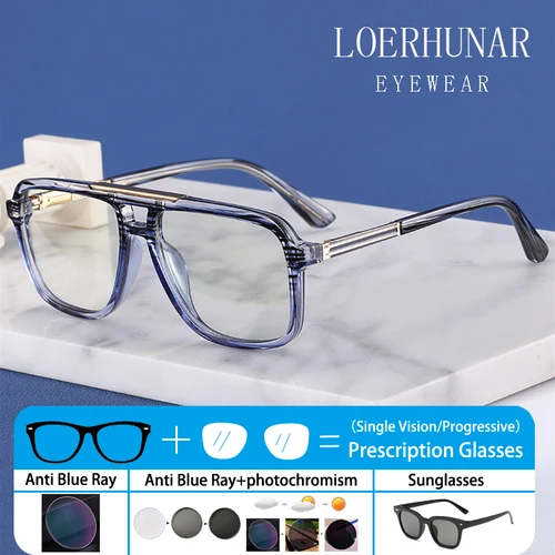 Gafas de lectura TR90 Retro a la moda para hombre, miopía, hipermetropía, prescripción óptica, presbicia personalizada, gafas antiluz azul
