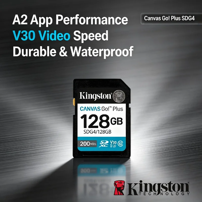 Kingston A2 V30 SDXC Memory Card High Speed Max 200MB s 4K Video Camera Card 1TB 512GB 256GB 128GB 64GB Storage Pro Unit