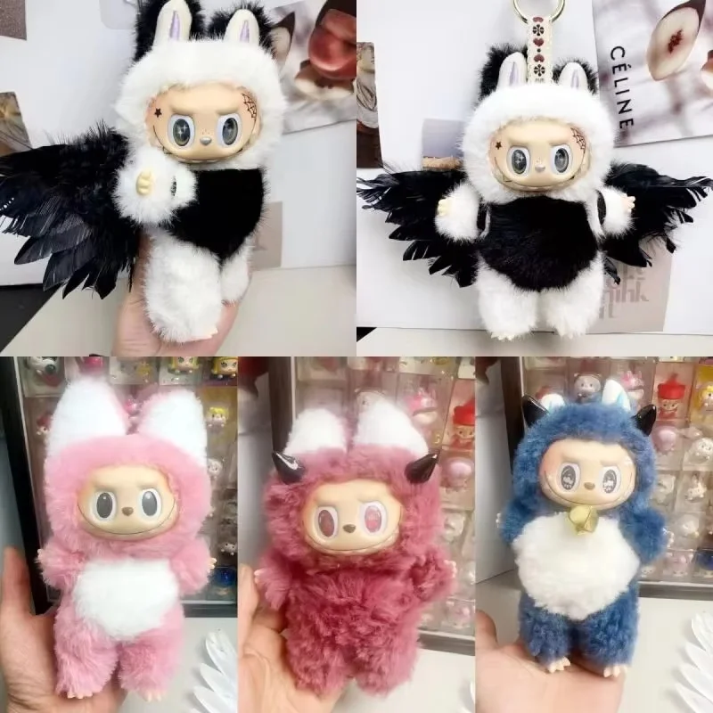 New Hot Labubu Monster Series Creative Handmade Change Macaroon Preety Vigny Doll Accessories Pendant Gift Replica Birthday Toy