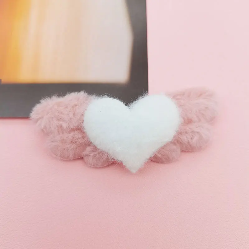 20 Stück Herz-, Stern- und Engelsflügel-Applikationen, gepolstert, zum Selbermachen, für Haarspangen und Hüte, süße Flügel-Accessoires, Aufnäher – Detail 11