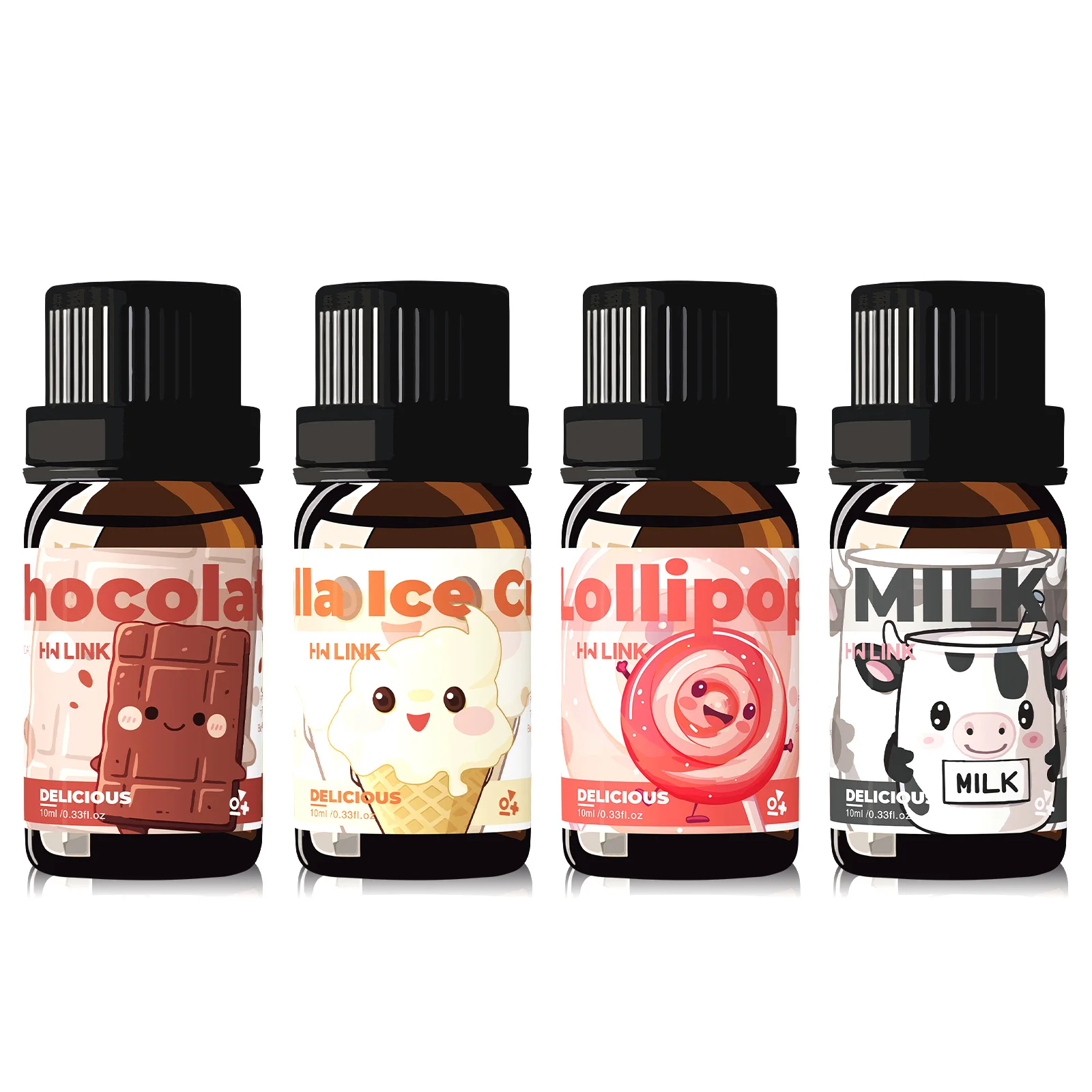 4pc Delicious cuisine essential oils,12 sweet scents for candles,soap making,aromatherapy,diffusers,home care,long-lasting scent