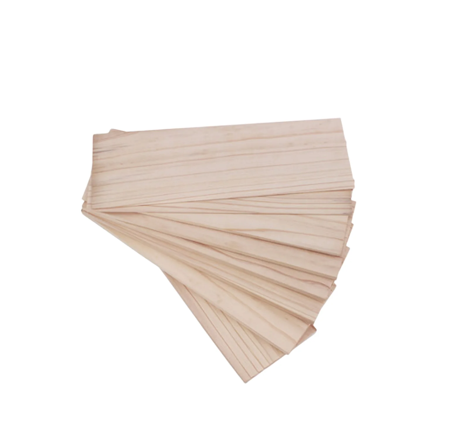 Length:200mm Width:100mm 5pcs Water fir solid wood veneer Chinese fir wood material DIY light wood model board