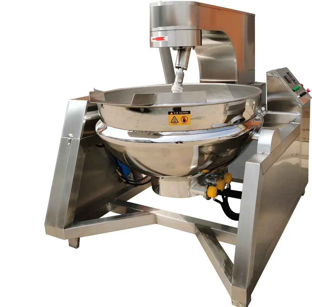 Versatile Factory price frying wok automatic high viscosity food planetary stirring jacketed kettle ,Fruit and vegetable mixer