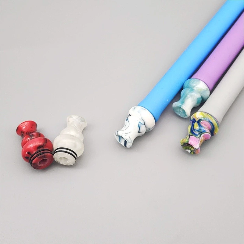 1PC Gourd - Shaped 810 Resin Material Straw Joint Random Color