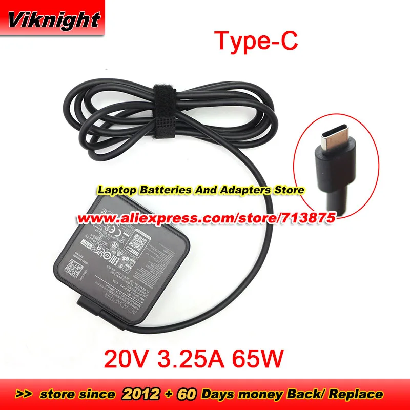 Genuine A19-065N3A AC Adapter AD10380 20V 3.25A 65W Type-C for Asus for U4800 U3700J U4700J B9440U ZENBOOK 14 UX3402 W19-065N2C