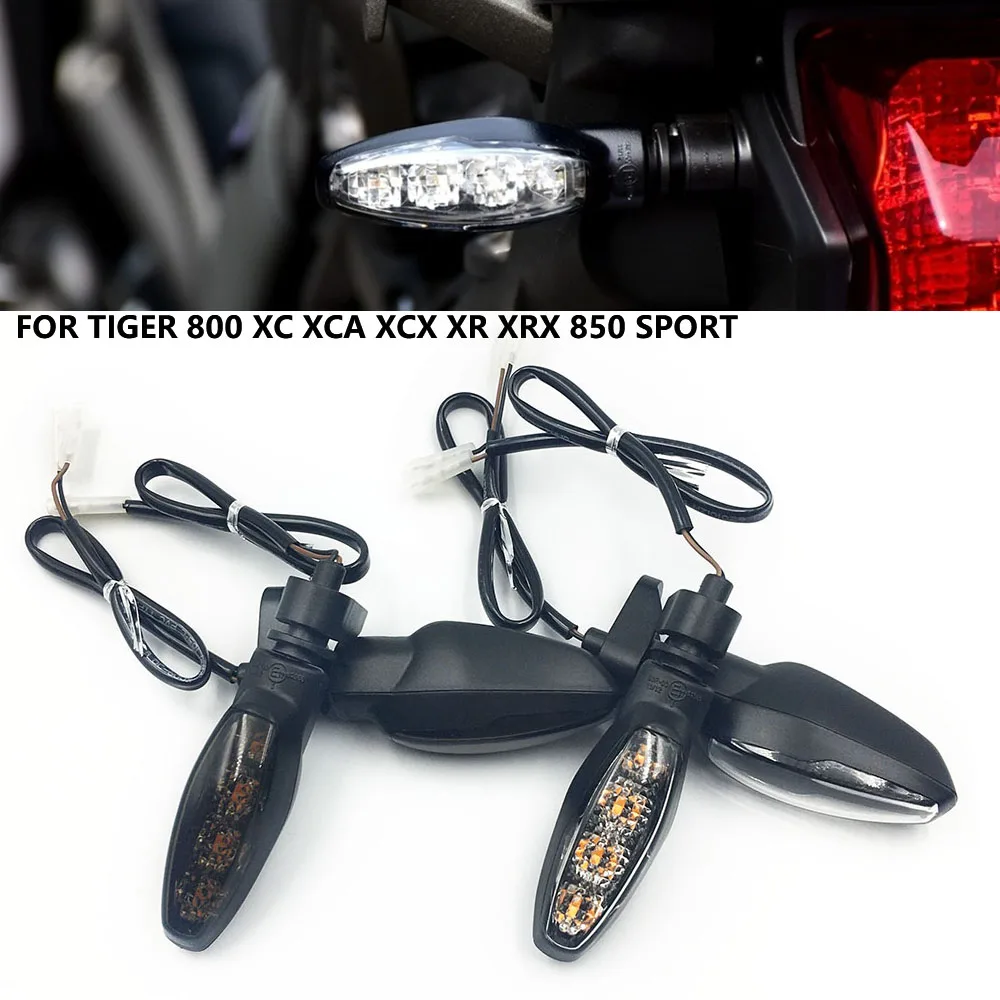 

LED Turn Signal Light For Tiger 850 1050 Sport 900 GT Rally 800 1200 XC/XCA/XCX/XR/XRT/XRX Motorcycle Indicator Lamps Flashing