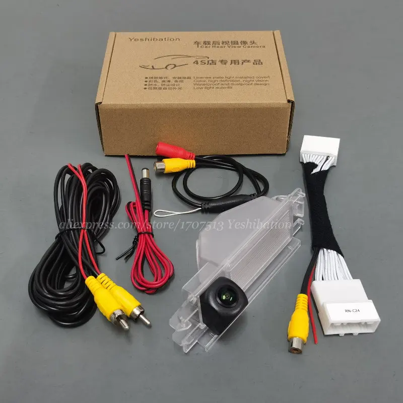 Cámara de visión trasera con cable de 24 pines para Renault Stepway, Dacia Sandero-Connect, pantalla Original de fábrica, cámara de estacionamiento