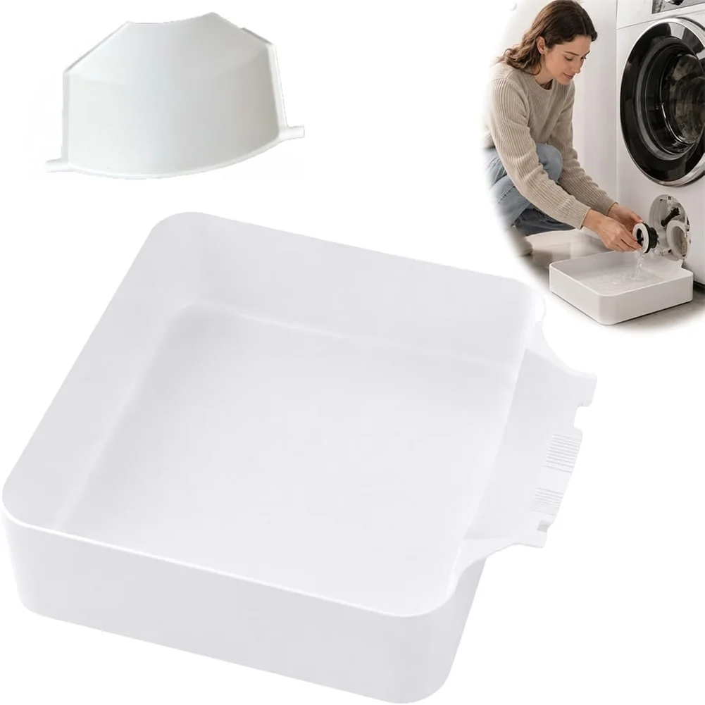 1/2pcs Washing Machine Filter Drain Tray Anti-Overflow Water Catch Box For Drum Washer Cleaning Lint Drain Funnel Drip Tray