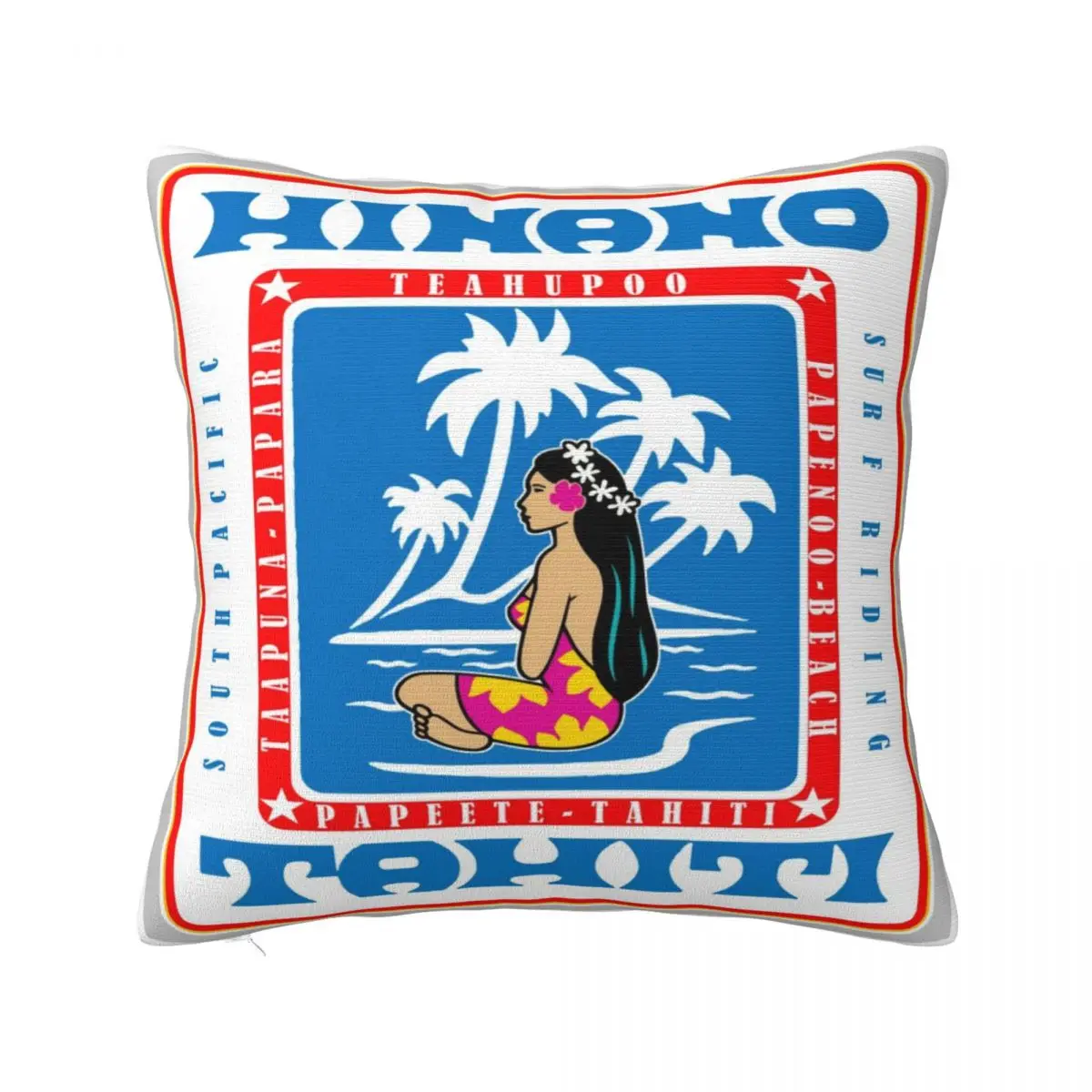 Hinano Tahiti 1445 Pillowcase Cushion Pillow Living Room Retro Sofa Pillow Cases Customizable