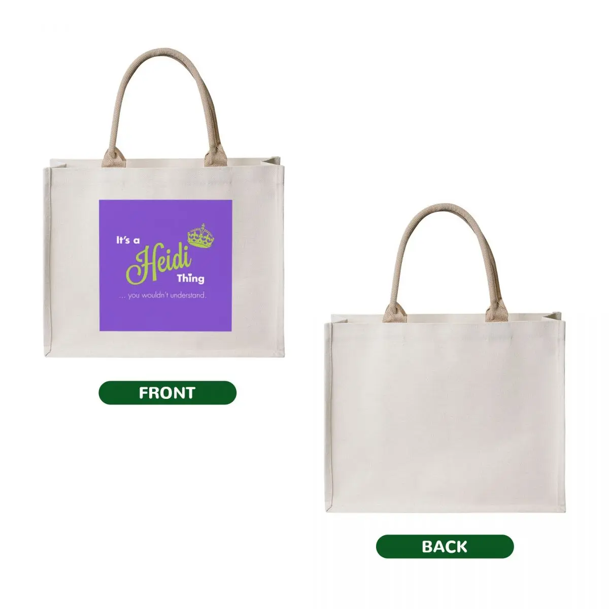Heidi Thing Tote Bag canvas shopping bag tote bags cloth bags Shopping bags reusable grocery