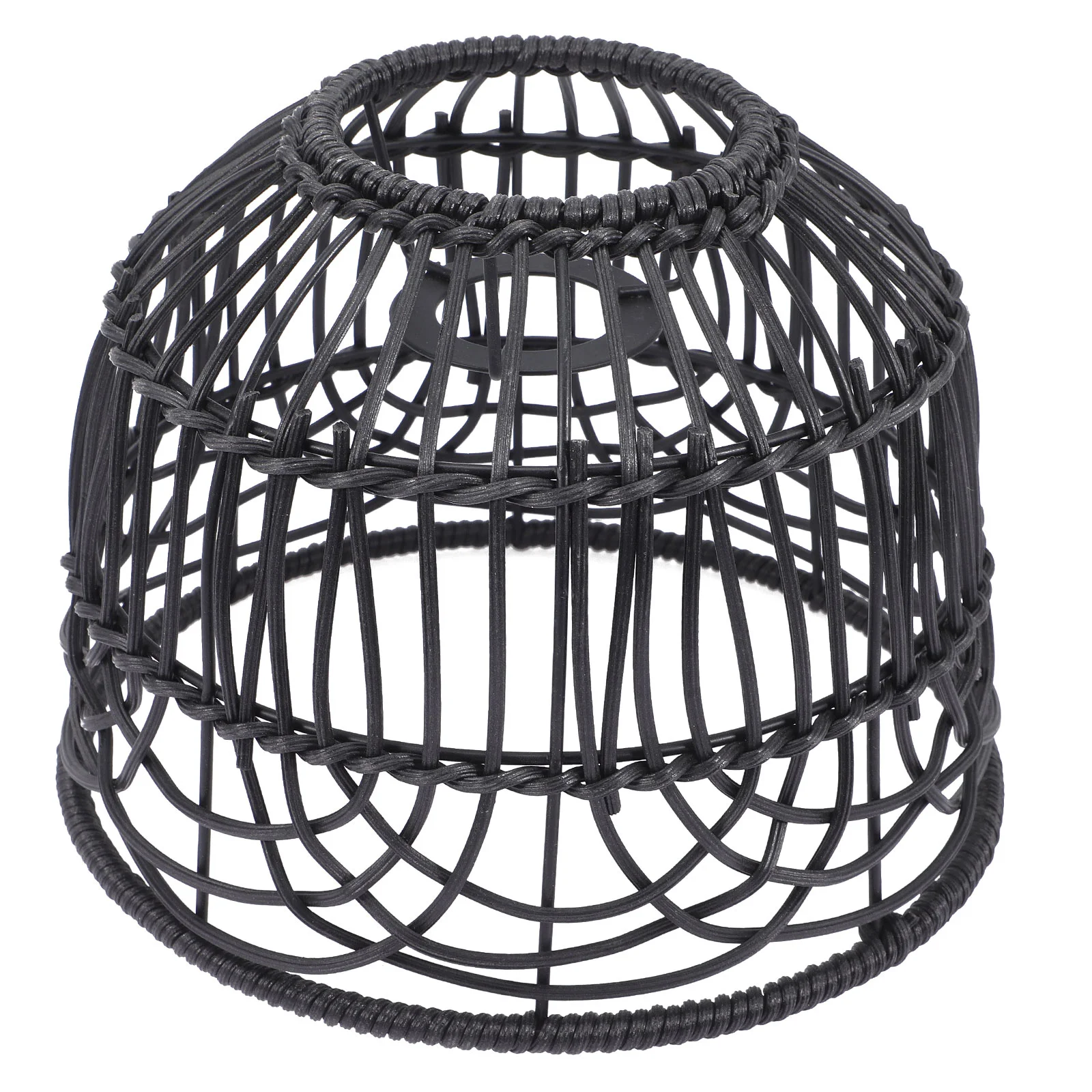 Lampshade Replacement Woven Light Covers Rattan Pendant Ceiling Black Chandelier