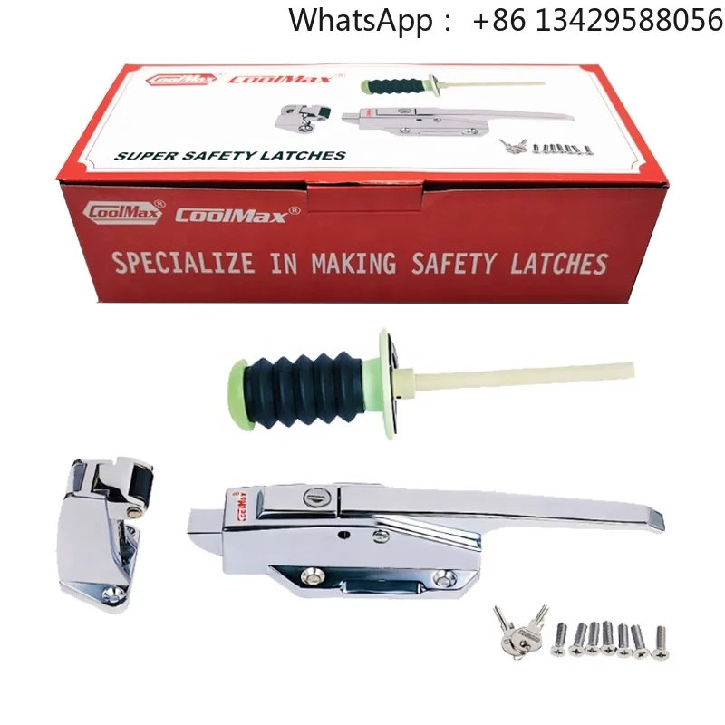 High Security Zinc Alloy Stainless Steel Coolmax CM-1178-L/P/LS/PS Cam-Lift Plane Safety Latch for Cold Room Doors