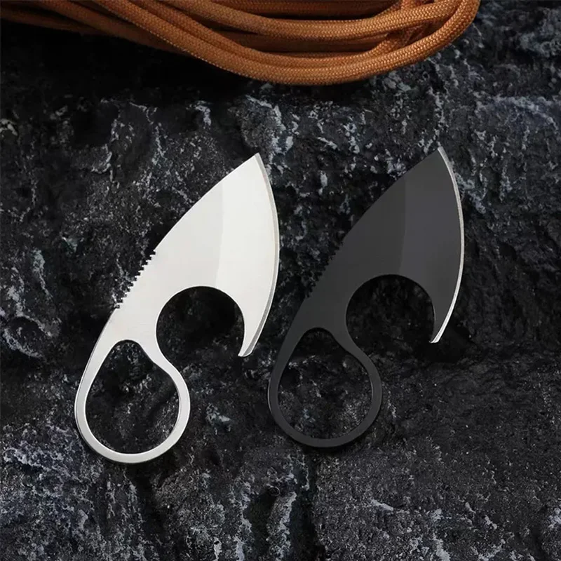 1Pc Mini Knife Unpacking Essential Necklace Camping Stainless Steel Ornament Portable Outdoor