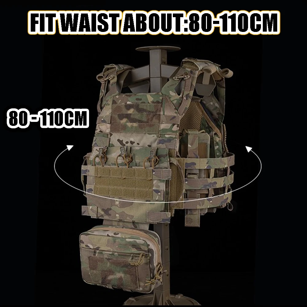 R Series JPC 3.0 Assault Tactical Plate Carrier Set Quick-Release Airsoft Hunting Vest with Radio Pouch MOLLE Triple Mag Pouch