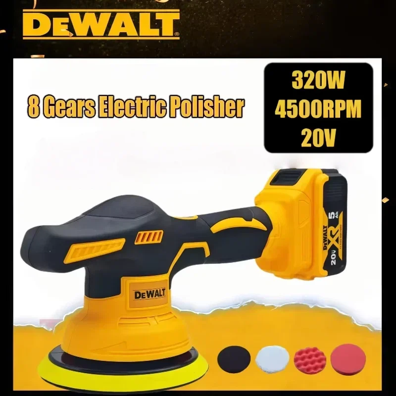 

Dewalt Digital Display Cordless 8 Gears Car Polisher Electric Polisher Auto Car Waxing Polishing Machine For Dewalt Battery