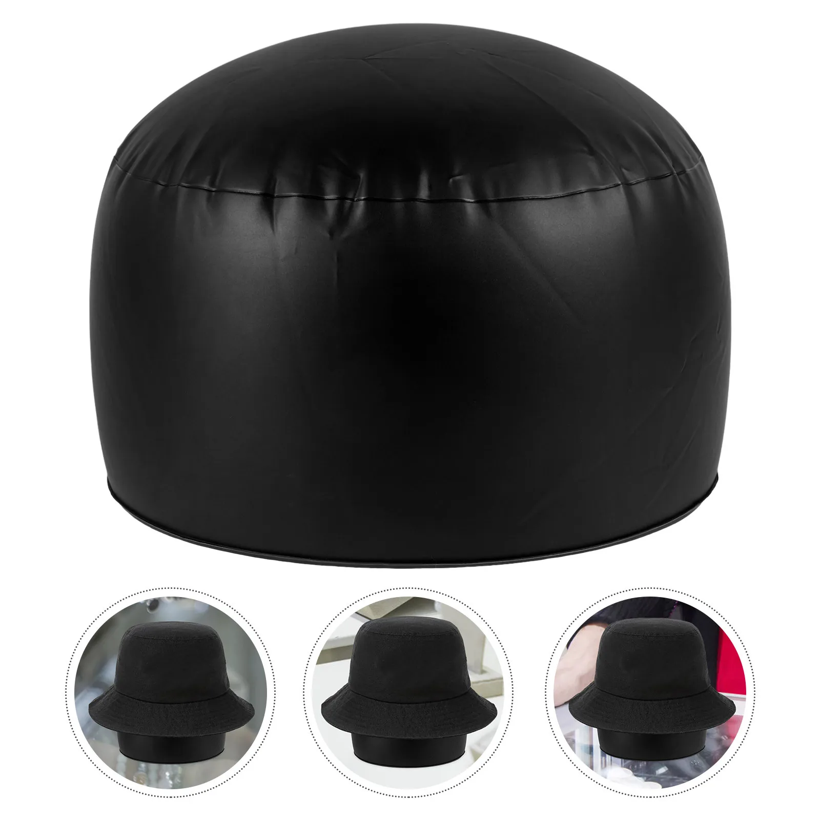 

PVC Inflatable Hat Shaper Baseball Cap Insert Inner Support Plastic Holder Foldable Lightweight Organizer Display Stand