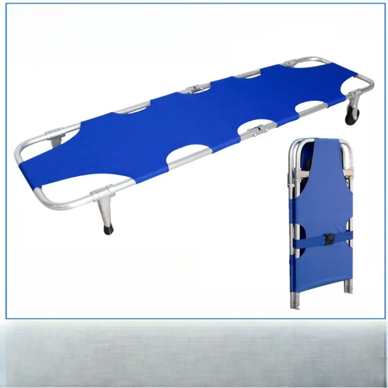 Fire competition Aluminum alloy folding stretcher Rescue Medical first aid  Rescue simple