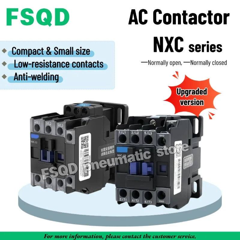 AC Contactor NXC-06 09 12 16 18 22 25 32 38 40 50 65 75 Normally open and Normally closed NXC series