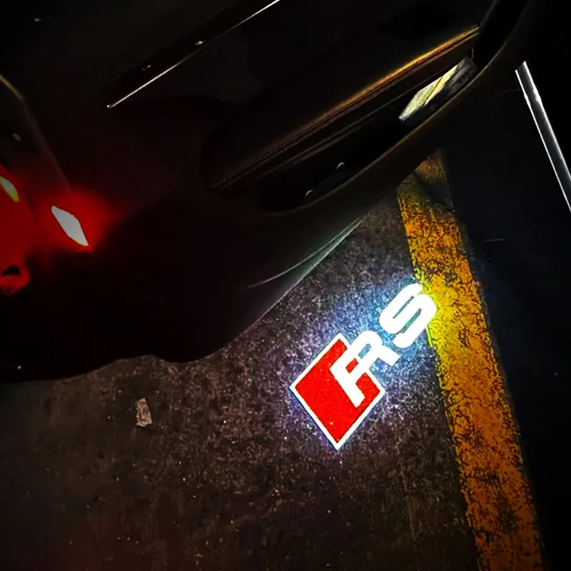 Luzes de boas-vindas da porta do carro para Audi, projetor do logotipo do esporte, lâmpada da sombra do fantasma, Quattro, Q2, Q3, Q5, Q7, Q5L, Q4,