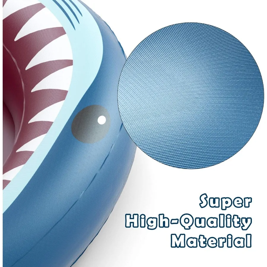 Irrigatore gonfiabile per piscina Kiddie da 71 pollici 3 in 1 con design a squalo per cani e giochi d'acqua estivi all'aperto per ragazzi e ragazze