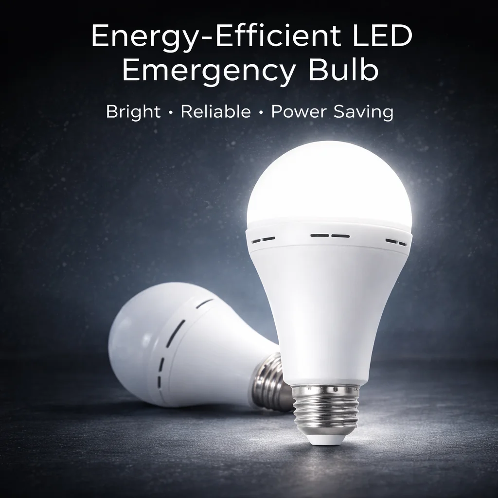 

7W 9W 12W 15W LED Emergency Light Bulb Rechargeable Energy Saving Lamp for Home Power Outage Backup Portable Handheld Light