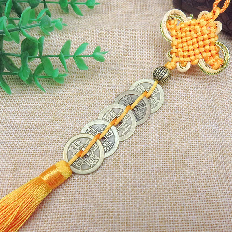 

Автомобильное зеркало заднего вида, подвеска, украшения, авто, винтажный стиль, китайский узел, украшение для автомобиля, подвеска