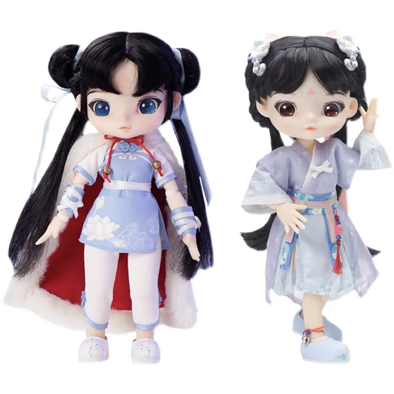 โมเดลของเล่นตุ๊กตาขยับแขนขาได้ยอดนิยมจาก viya Doll Legend of immortal SWORD และ HERO Zao ling'er and Bai Mo Qing BJD Kawaii กล่องลึกลับ