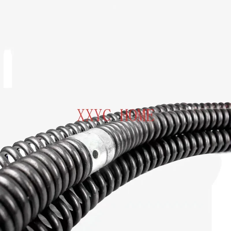 15M Length Household Drain Pipe Dredger Extension Spring Set Sewer Dredger Compression Spring With Connector For 10-100MM Pipe F