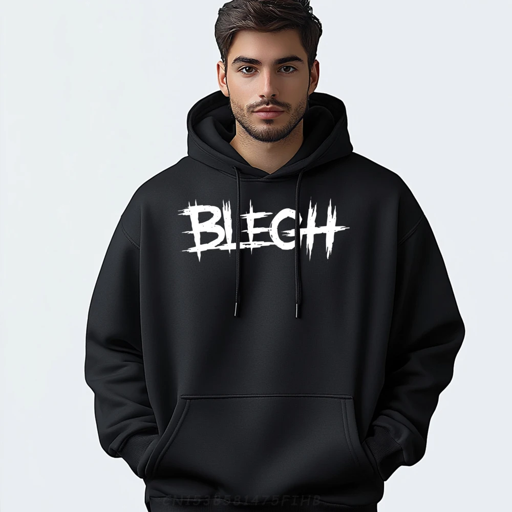 

Hoodies Blegh Deathcore Funny Hoodies Hip Hop Graphic Long Sleeve O-Neck Printed Female Sweatshirt Streetwear