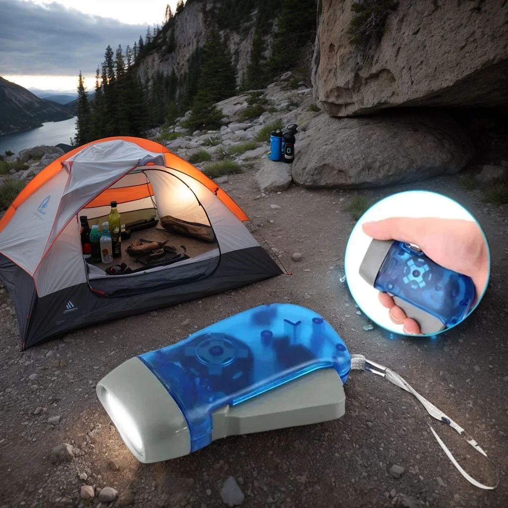 

Recarregável LED Lanterna Pressurizada - Para Camping Noturno, Ciclismo e Resistente à Chuva