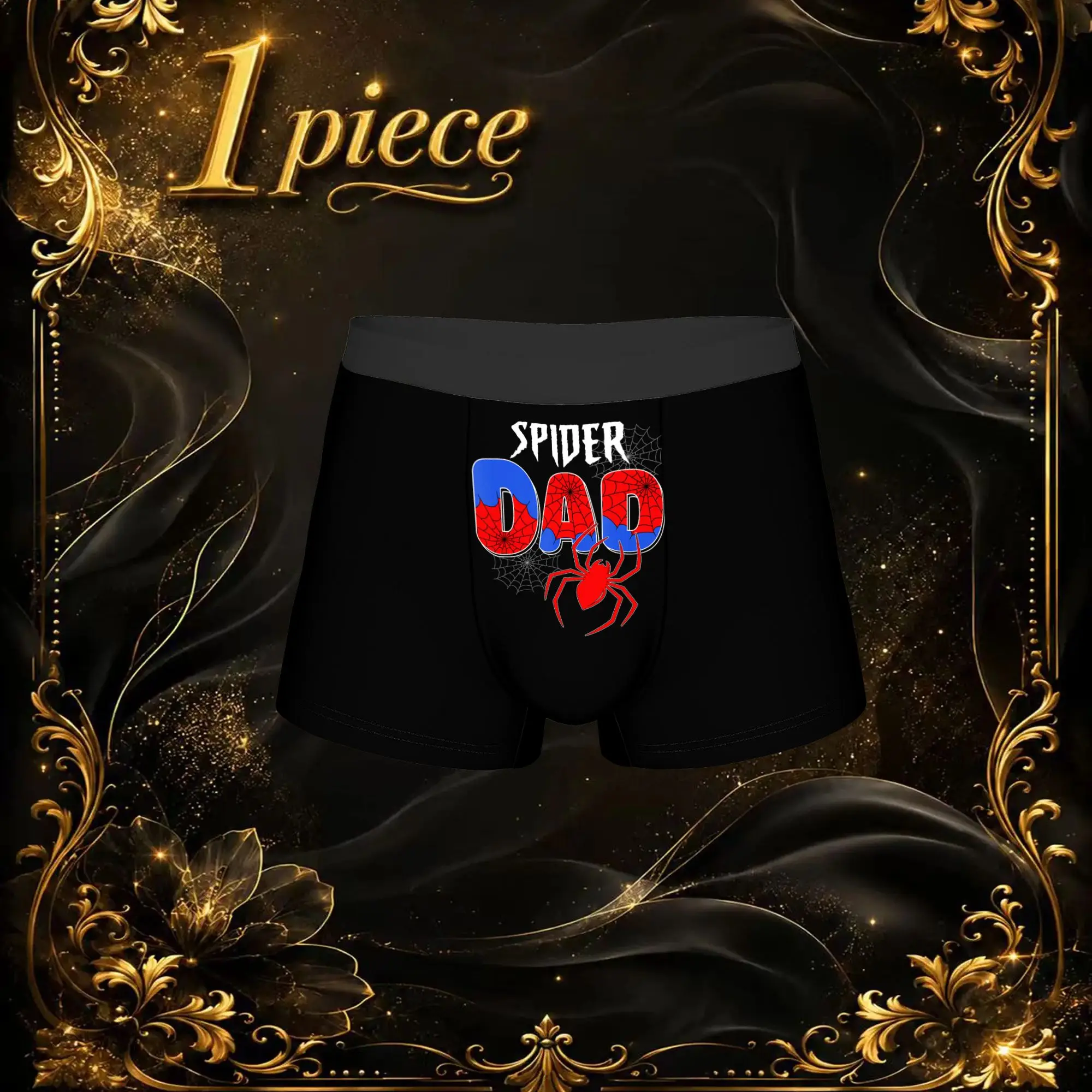 adults 18 plus Funny Spiders Dad Matching boxers  Underpants Breathbale Panties Men's Underwear Ventilate Shorts Boxer Briefs