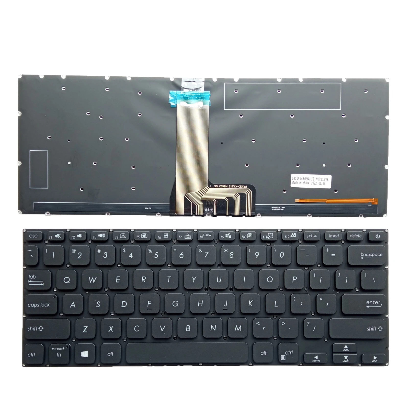 

US Laptop Keyboard for ASUS X409 X409UA X409FA JA X415 X415JA A409 A409M 262XFR00