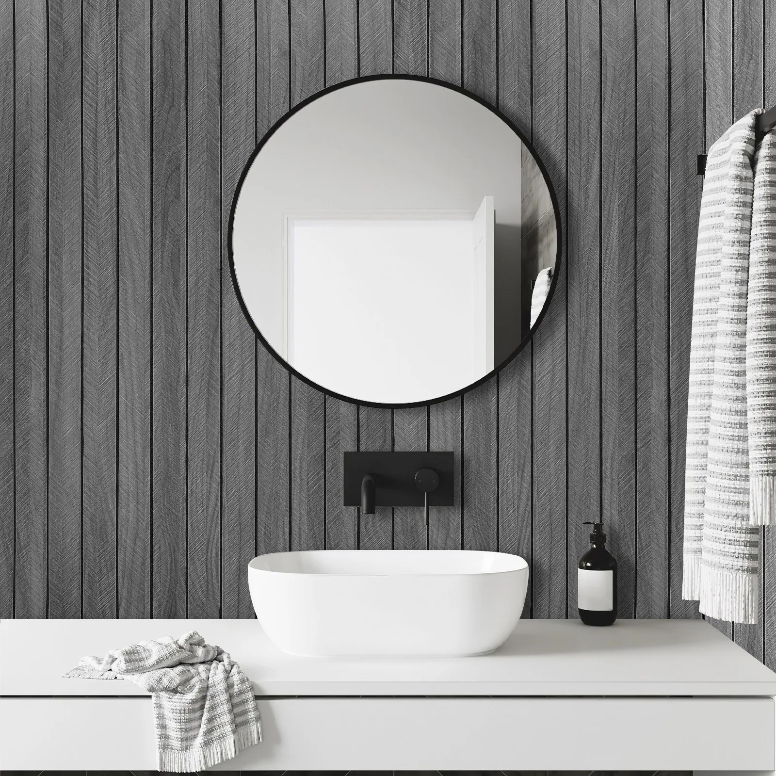 1pcs 1 Roll 40Cm X Wood Grain Wallpaper Peel Stick Waterproof Wall Panels For Living Room Bedroom Office Faux Wood Texture