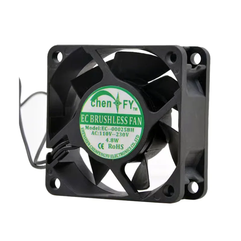 

НОВЫЙ ОРИГИНАЛЬНЫЙ EC--00025BH 110 В-230 В 4,8 Вт 6025 60*60*25 мм Охлаждающий вентилятор Радиатор