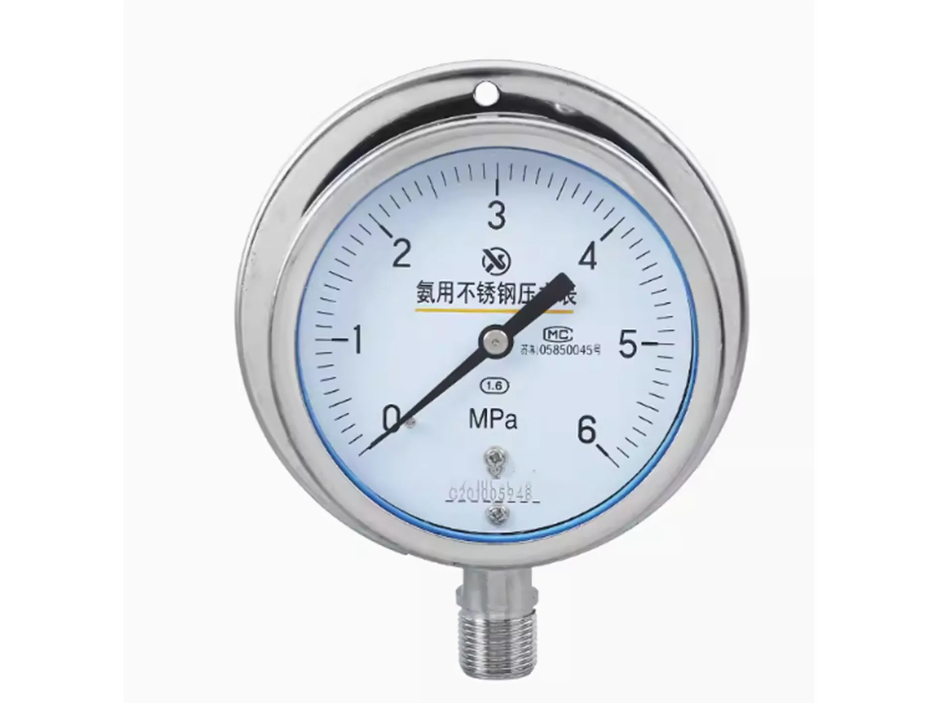 Marine 304 stainless steel shock resistant pressure gauge  1.6MPA mannometer