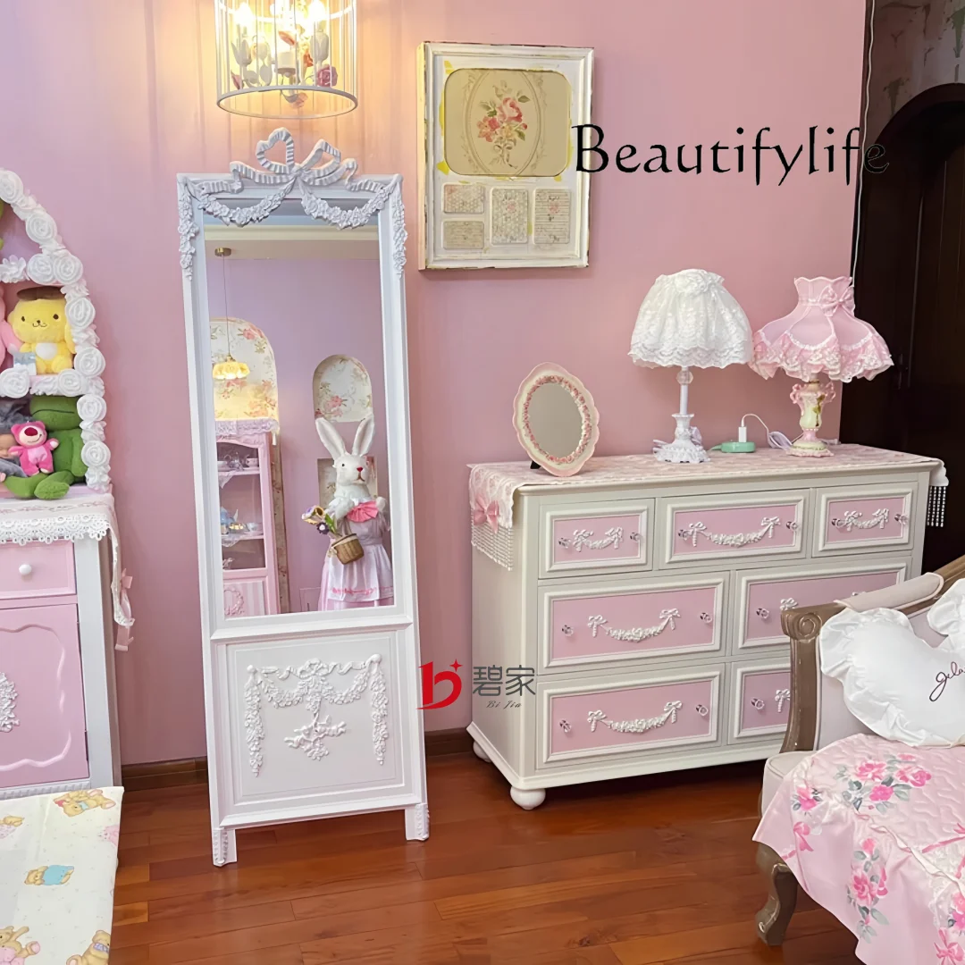 

fashionable French retro carved solid wood bucket cabinet, entrance entrance cabinet, dining side storage locker, TV cabinet