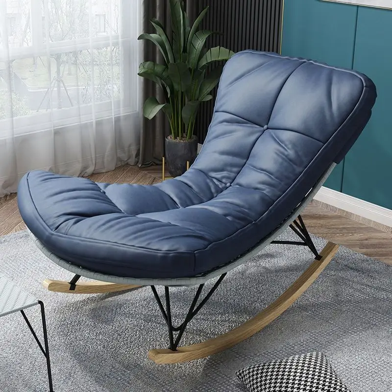 

Rocking Chair Recliner Adult Internet Celebrity Nordic Balcony Lazy Leisure Sofa Living Room Single Light Luxury Rocking Chair