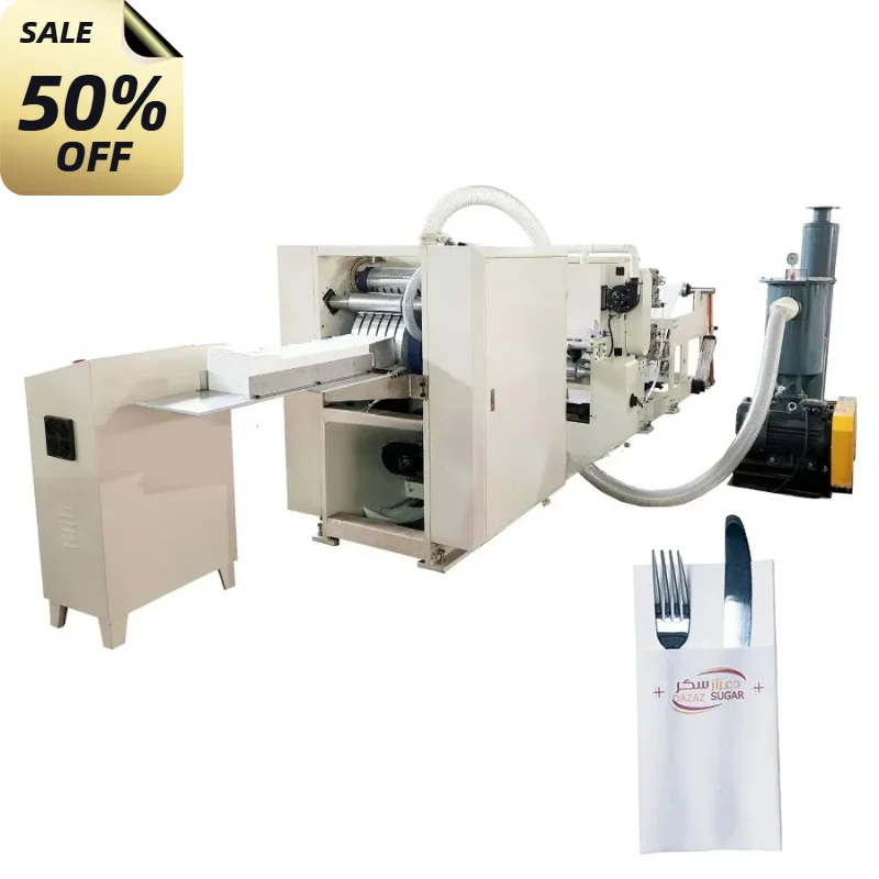 Customized Napkin Paper Machine High Speed Paper Napkin Making Machine Embossing Folding Industrial Production Line