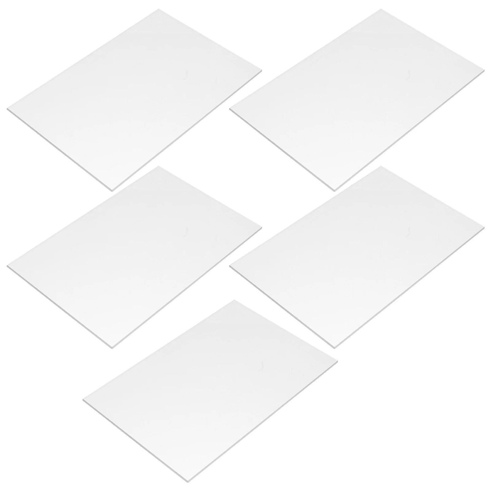 

5pcs Acrylic Wedding Sign Blank Board Transparent Diy Painting Color Mixing Plate For Wedding Decoration Celebrations