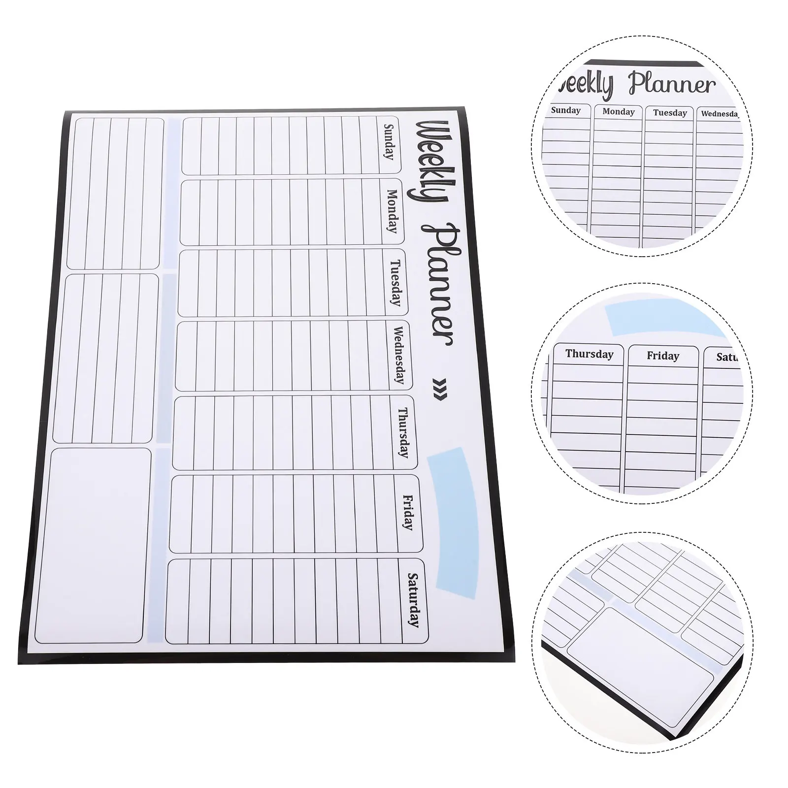 

Magnetic Erasable Schedule Board Reusable Household Fridge Calendar Convenient Multi Function Planner Board Wear Resistant