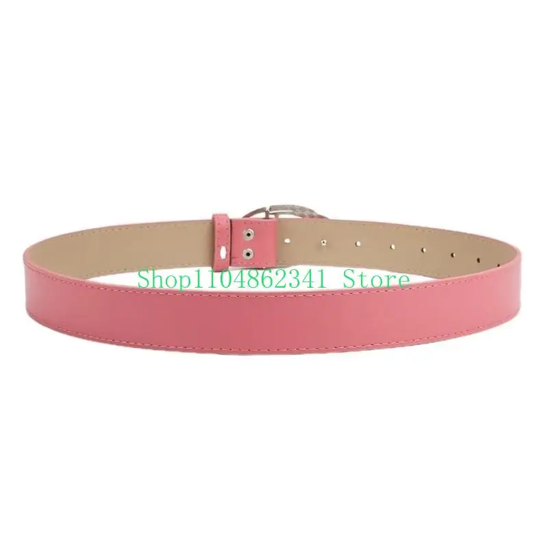 حزام بإبزيم معدني للنساء، حزام جينز بسيط من البولي يوريثان، حزام خصر نسائي غير رسمي، ديكورات خصر عصرية