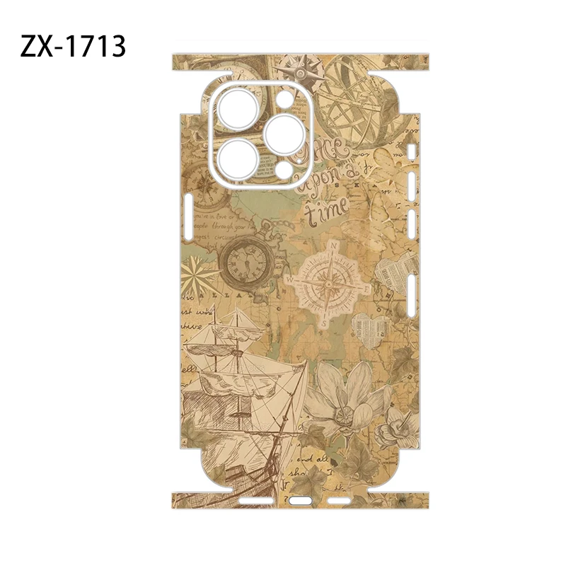 OscarSkinZ Wrap For iPhone1716 Pro Max Sticker 15 14 Plus Back Film 13 12 Mini Protective Decal Side Frame Back Protector