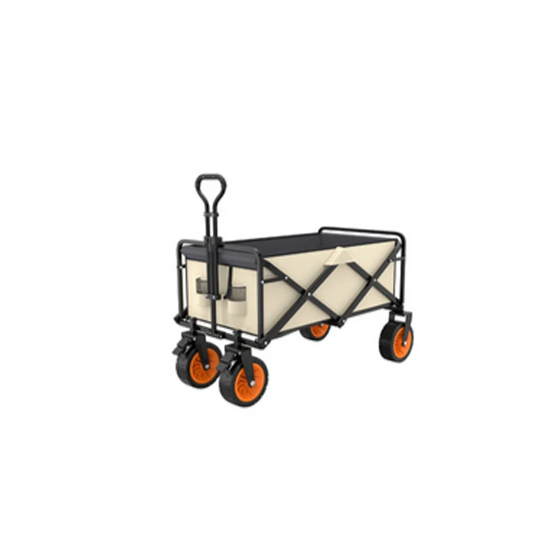 

Outdoor Shopping Trolley Picnic Cart Camping Wagon Foldable Camping Trolly Cart Folding Platform