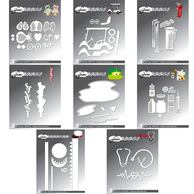 Troqueles de corte de metal Piggy Craft, molde de troquel, varios pasatiempos de trabajo, álbum de recortes, cuchillo artesanal de papel, molde, hoja, punzón, plantillas