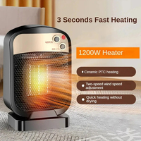 Mini Heater Fan- Indoor Heater  For Household Fast Heating Air Heater 40 Degrees Tilt Power Outage Protection More Safe