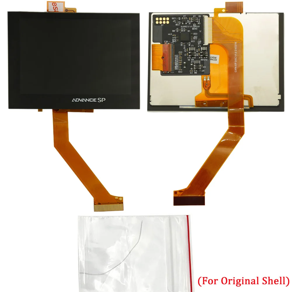 IPS V4 LCD Kits with Pre-Cut Shell for GBA SP IPS LCD V4 Backlight Screen With Shell Case For GBASP Console Housing With Buttons