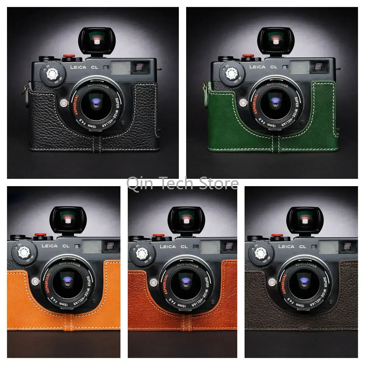 

Genuine Real Leather Half Camera Case for Leica CL Handmade Top Layer Bag Cover Accessories