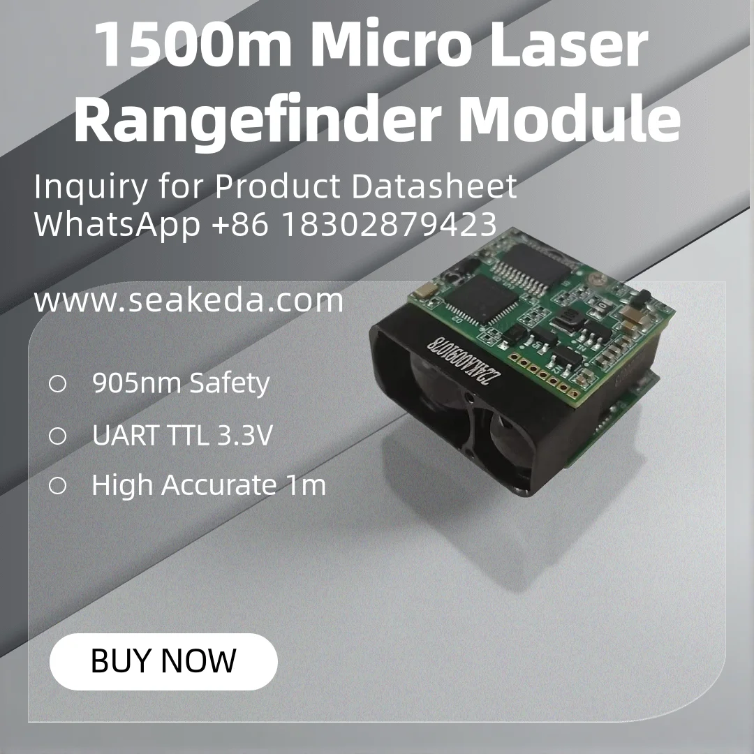 PTYS-15X-JM UART Rangefinder Module 5Hz 1500m Laser Range Finder Module for UAV