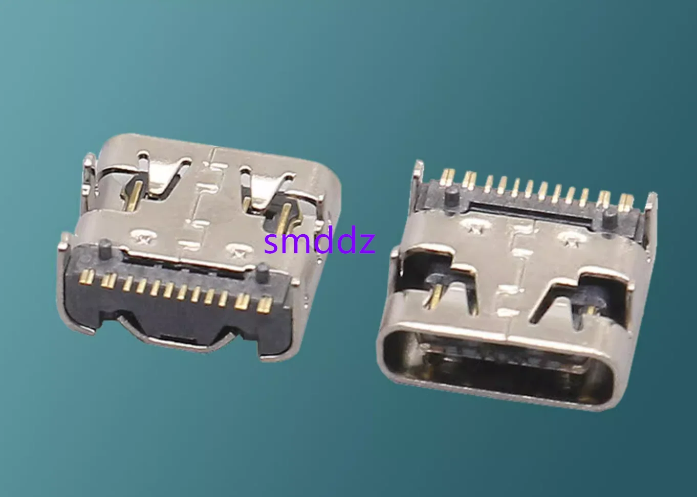 50pcs / USB3.1 Type-C female seat SMT SMT patch type 16P four pin positioning with spring interface